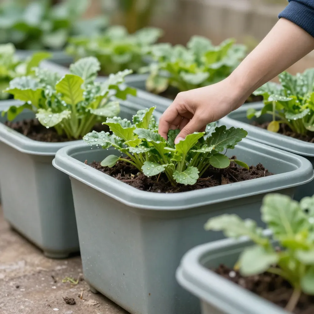 Finnish river pebbles used as decorative mulch